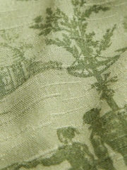 Laura Ashley Green Braysmith Toile Button Through Pyjamas - Image 4 of 7
