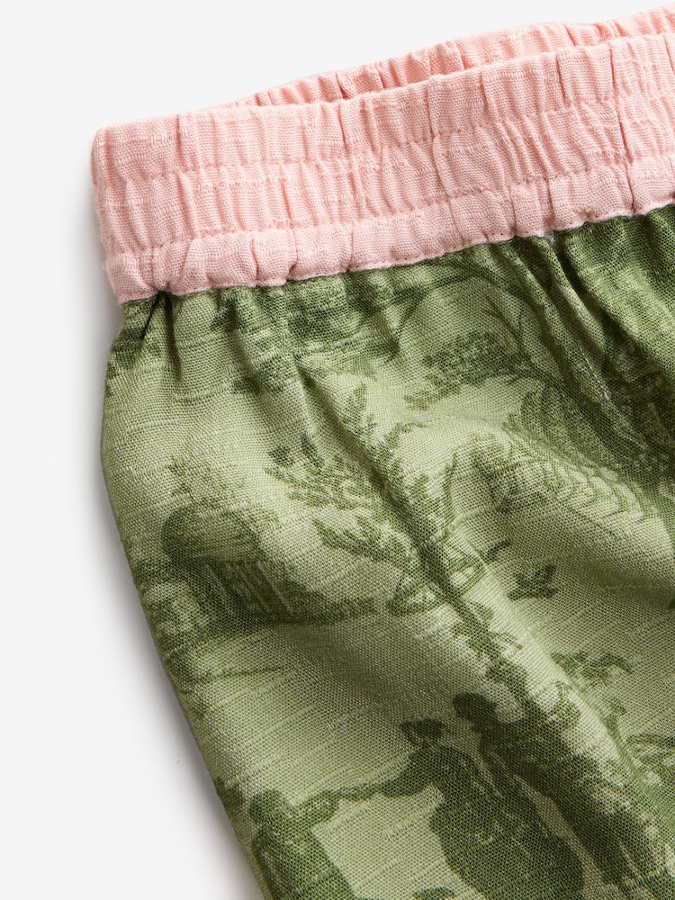 Laura Ashley Green Braysmith Toile Button Through Pyjamas - Image 7 of 7 Laura Ashley Green Braysmith Toile Button Through Pyjamas - Image 7 of 7