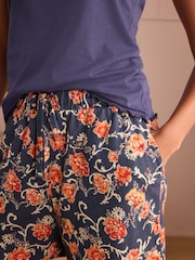 Laura Ashley Navy Swindale Short Pyjamas Set - Image 5 of 5