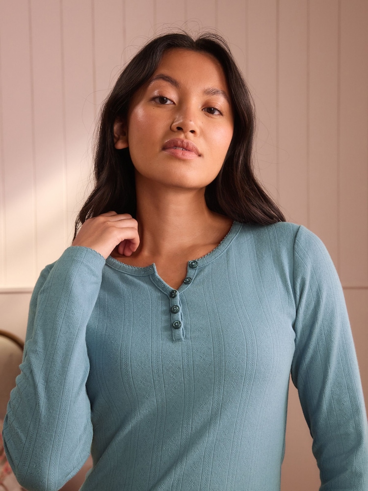 Laura Ashley Cecelia Pumpkin Pointelle/Jersey Pyjamas - 5的图像5} Laura Ashley Cecelia Pumpkin Pointelle/Jersey Pyjamas - 5的图像5}