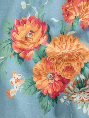 Laura Ashley Blue/Orange Cecelia Pumpkin Pointelle/Jersey Pyjamas - Image 9 of 10