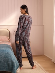 Laura Ashley Josette 平纹针织Twosie 睡衣 - 5的图像3｝