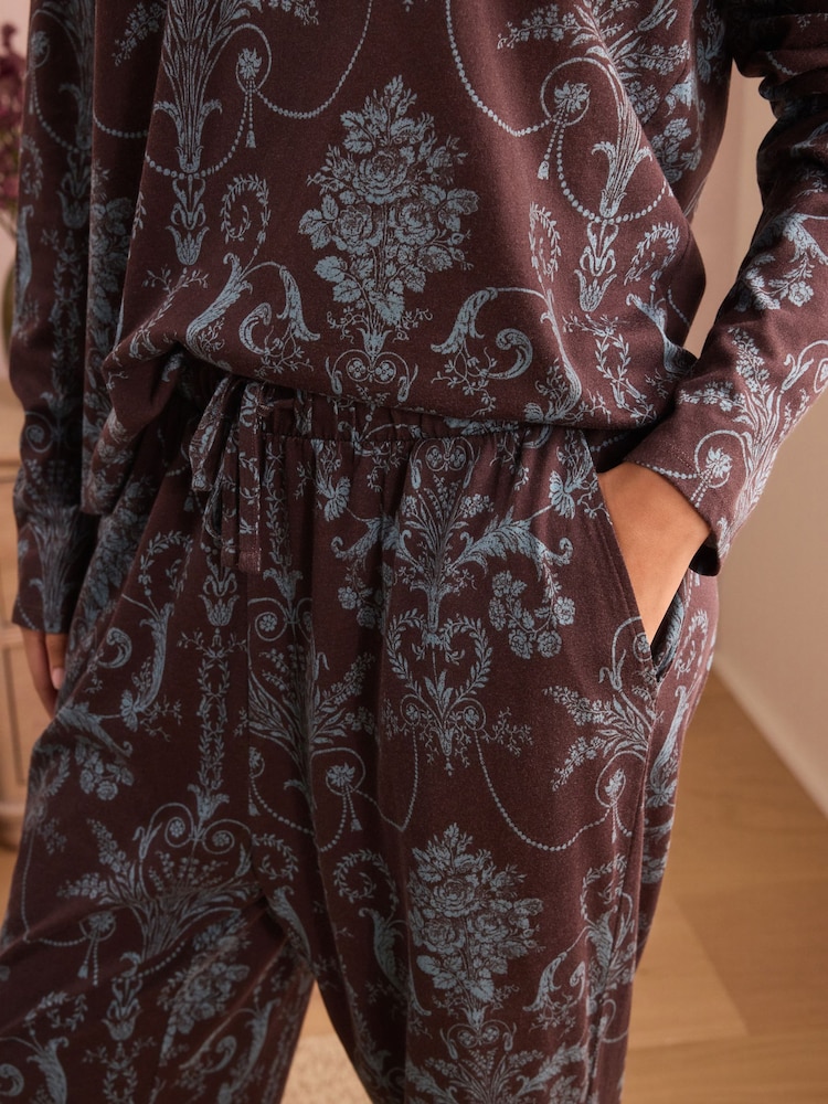 Laura Ashley Josette 平纹针织Twosie 睡衣 - 5的图像5｝