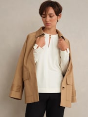 Hobbs White Janey Ponte Tunic - Image 2 of 4