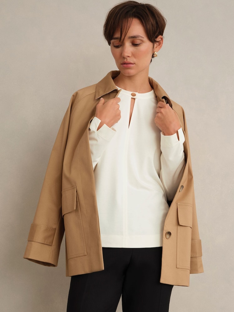 Hobbs White Janey Ponte Tunic - Image 2 of 4 Hobbs White Janey Ponte Tunic - Image 2 of 4