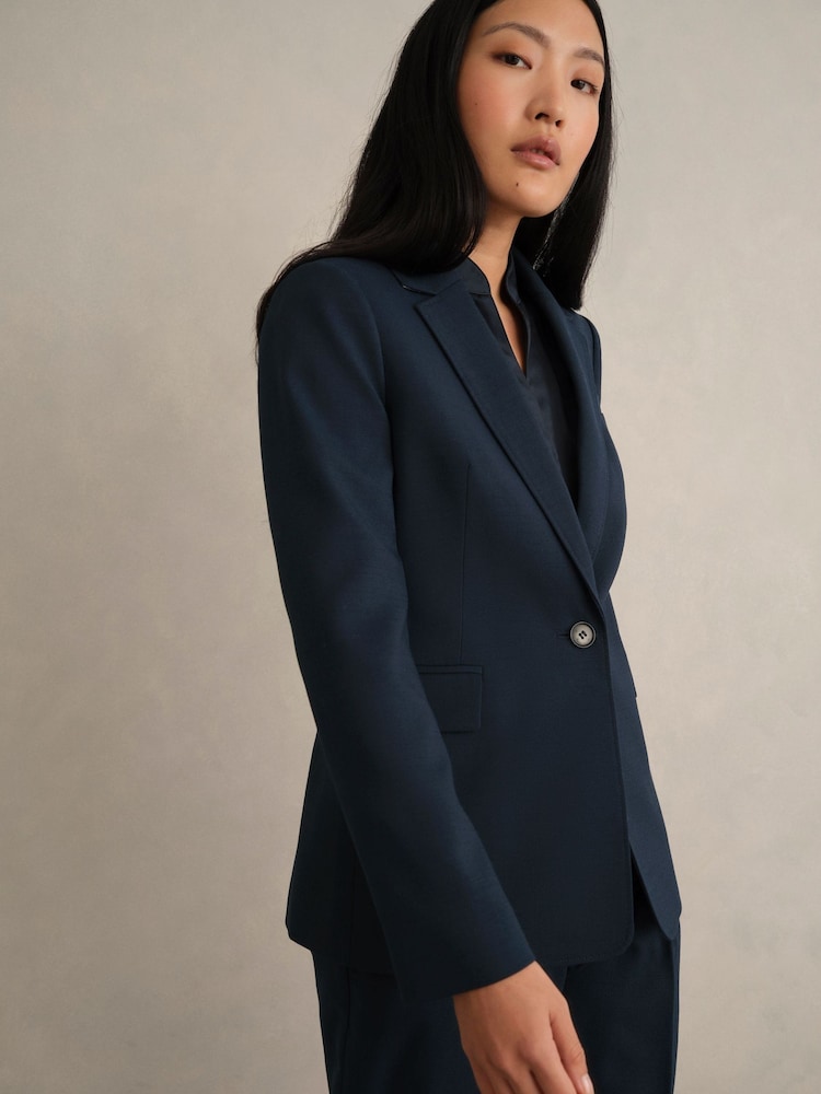 Hobbs Blue Lauren Jacket - Image 1 of 4 Hobbs Blue Lauren Jacket - Image 1 of 4