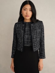 Hobbs Black Petite ESME Jacket - Image 1 of 4