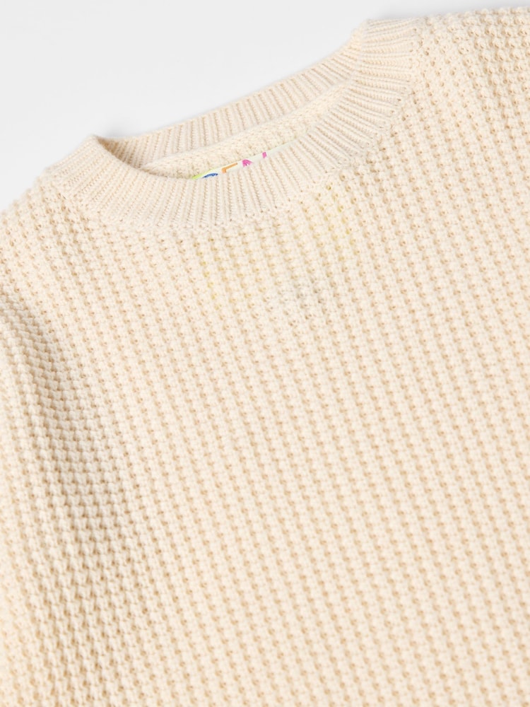 GEN Cream Slouchy Crew Neck Jumper - Image 7 of 7 GEN Cream Slouchy Crew Neck Jumper - Image 7 of 7