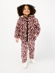 Różowy - GEN Borg Lined Quilted Jacket - Obraz 1 z 6