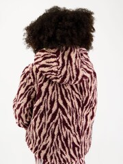 Różowy - GEN Borg Lined Quilted Jacket - Obraz 2 z 6