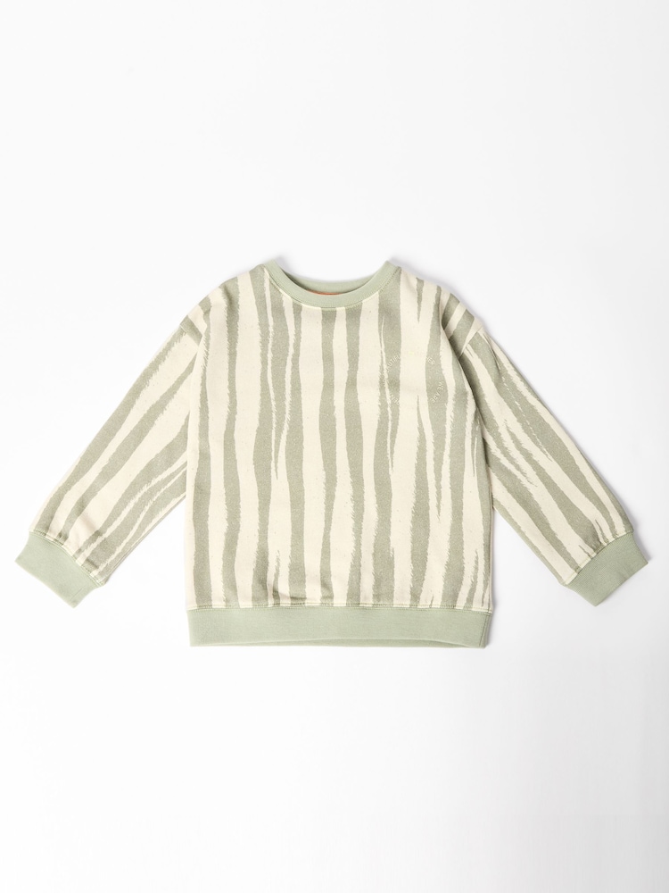 Zielony - GEN Tiger Stripe Sweatshirt - Obraz 1 z 1