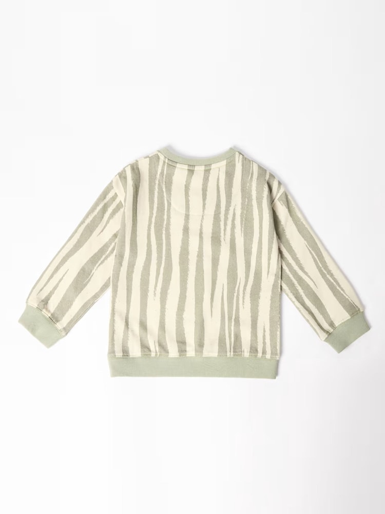 GEN Green Tiger Stripe Sweatshirt - Image 2 of 4