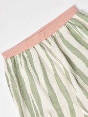 GEN Green Short Sleeve Tiger Stripe Printed Pyjamas - Image 4 of 6