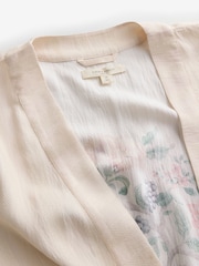 Laura Ashley Cream Ellenbrook Satin Stripe Robe - Image 6 of 9