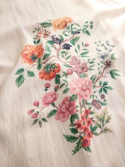 Laura Ashley Cream Ellenbrook Satin Stripe Robe - Image 7 of 9