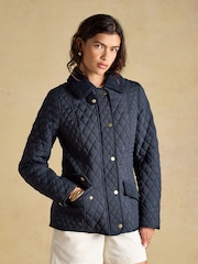 Joules Highclere wasserfeste Steppjacke mit Rautenmuster - Bild 1 von 10