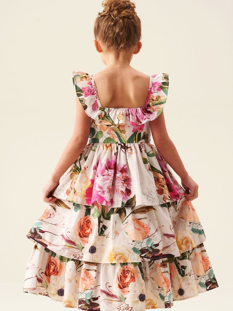 Angel & Rocket Cream Dahlia Multi Ruffle Tiered Dress - Image 3 of 3