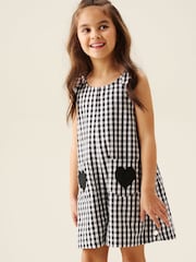 Angel & Rocket Black Delilah Gingham Dungaree - Image 1 of 6