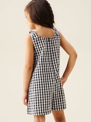 Angel & Rocket Black Delilah Gingham Dungaree - Image 2 of 6