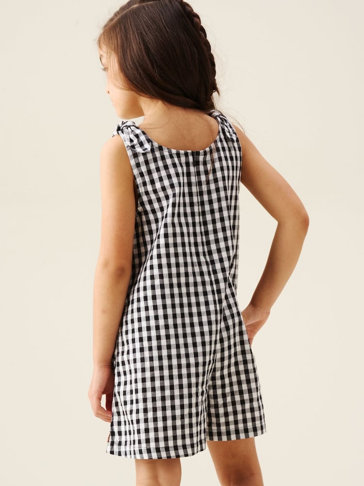 Angel & Rocket Black Delilah Gingham Dungaree - Image 2 of 6