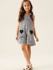 Angel & Rocket Black Delilah Gingham Dungaree - Image 4 of 6