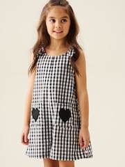 Angel & Rocket Black Delilah Gingham Dungaree - Image 5 of 6