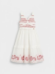 Angel & Rocket Cream Everlyn Embroidered Frill Dress - Image 6 of 7