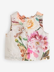 Angel & Rocket Cream Dahlia Multi Tie Back Shell Top - Image 7 of 7