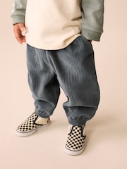 Blau - Cord-Jogginghose mit Bündchen (3M.–7J.) - Bild 1 von 7