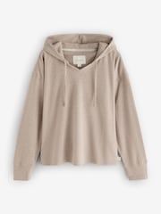 Laura Ashley Oatmeal Lounge Hoodie - Image 5 of 7