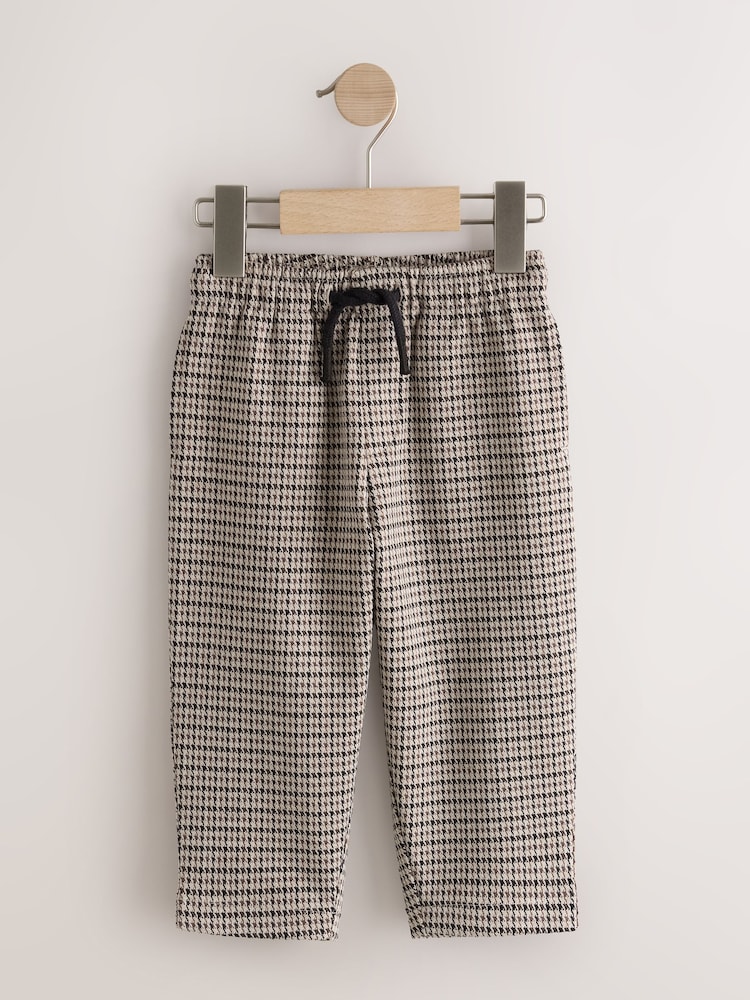 Brown Textured Smart Joggers (3mths-7yrs) - Image 1 of 4