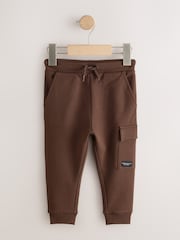 Chocolate Brown Skinny Utility Joggers (3mths-7yrs) - Image 1 of 4
