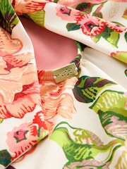 Laura Ashley White/Pink Lavington Blooms Swimsuit - Image 8 of 10
