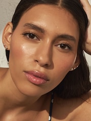 Silver Tone Waterproof Stainless Steel Ball Stud Earrings 3 Pack - Image 3 of 5