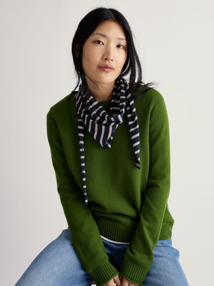 Seasalt Cornwall Dark Blue Enora Scarf - Image 3 of 3 Seasalt Cornwall Dark Blue Enora Scarf - Image 3 of 3