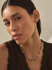 Gold Tone Waterproof Stainless Steel Ball Stud Earrings 3 Pack - Image 2 of 8