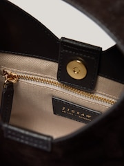 Jigsaw Brown Mini Heckfield Suede Tote Bag - Image 4 of 8