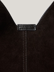 Jigsaw Brown Mini Heckfield Suede Tote Bag - Image 5 of 8