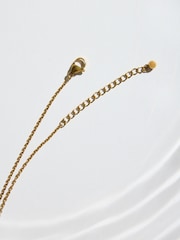 Gold Tone Waterproof Stainless Steel Long Pendant Necklace - Image 4 of 4