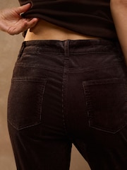 Schokoladenbraun - Cord Bootcut Trousers With Modal - Bild 5 von 5