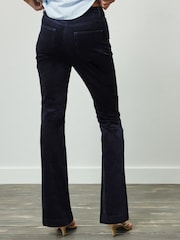Marineblau/blau - Cord Bootcut Trousers With Modal - Bild 2 von 4