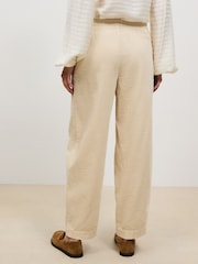 Ecru Barrel Leg Soft Cord Trousers - Image 4 of 5