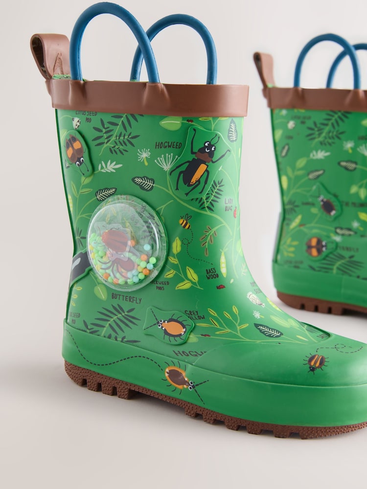 Green Forest Handle Pull On Wellies - Image 6 of 6 Green Forest Handle Pull On Wellies - Image 6 of 6