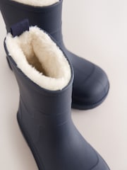 Navy Warm Lined Wellies - Image 2 of 4