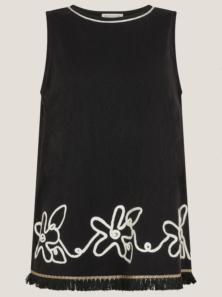 Monsoon Sara Sleeveless Embroidered Top - صورة 4 من 4 Monsoon Sara Sleeveless Embroidered Top - صورة 4 من 4