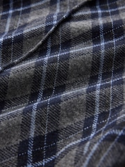 Blue/Grey Check Pintuck Ponte Bootcut Trousers - Image 8 of 8