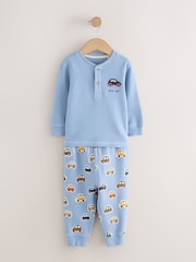 Ecru/Blue/Tan Transport Snuggle Pyjamas 3 Pack (9mths-8yrs) - Image 7 of 12