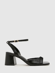 Schuh Black South Block Heel Sandal - Image 1 of 4