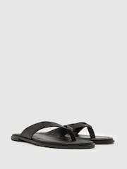 Negru - Schuh Thailand Leather Toe Post - Imaginea 2 din 4