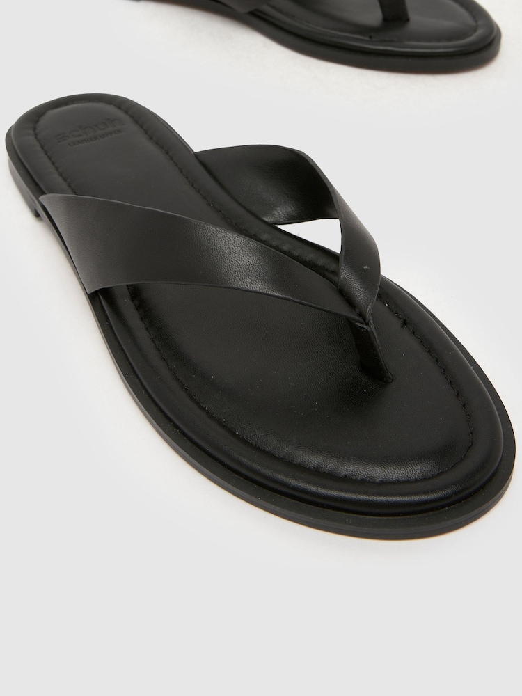 Negru - Schuh Thailand Leather Toe Post - Imaginea 4 din 4 Negru - Schuh Thailand Leather Toe Post - Imaginea 4 din 4